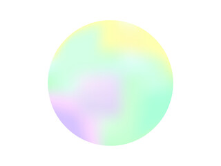 グラデーションフレーム　丸　ベクター