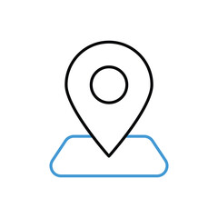 Location Pin Icon vector stock illustration