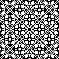 Wallpaper with Seamless repeating pattern.  Black and white pattern . Abstract background. Monochrome texture  for web page, textures, card, poster, fabric, textile.