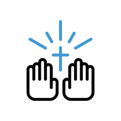 Worship Icon vector stock illustration
