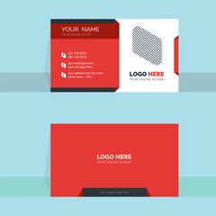 business card template Modern,Creative,Clean,Vector,presentation,Simple design,template with triangles,Awesomw Business Card with company logo  Visiting card for business and personal use. Vector 