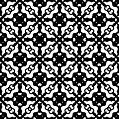 Wallpaper with Seamless repeating pattern.  Black and white pattern . Abstract background. Monochrome texture  for web page, textures, card, poster, fabric, textile.