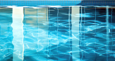 Obraz premium closeup of swimming pool water