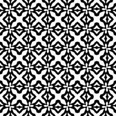 Wallpaper with Seamless repeating pattern.  Black and white pattern . Abstract background. Monochrome texture  for web page, textures, card, poster, fabric, textile.