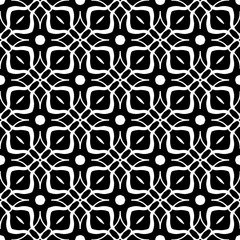 Wallpaper with Seamless repeating pattern.  Black and white pattern . Abstract background. Monochrome texture  for web page, textures, card, poster, fabric, textile.