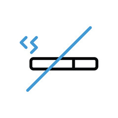 No Smoking Icon vector stock illustration
