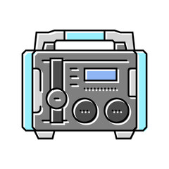 portable power generator color icon vector. portable power generator sign. isolated symbol illustration