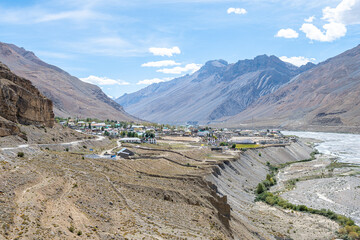 landscape of spity valley in india