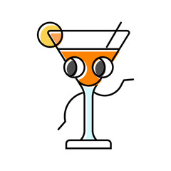 rock and roll retro music color icon vector. rock and roll retro music sign. isolated symbol illustration