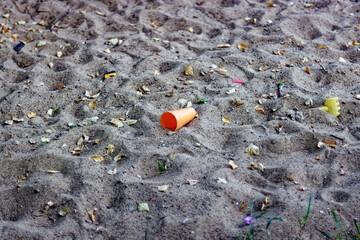 Obraz premium Children's toys in the sandbox