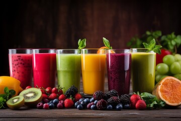 Fruitful Bliss: Colorful and Healthy Fruit Smoothies