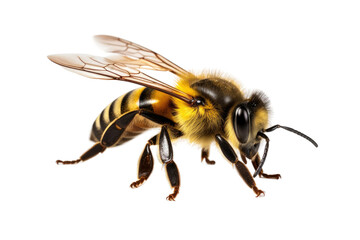 Buzzing Alchemists: The Vital Role of Bees in Nature isolated on transparent background
