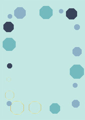 Blue-Gray Hexagon Background Blue Vector. Line Structure Texture. Communication Illustration. Gold Geometric Subtle. Polygon Template.