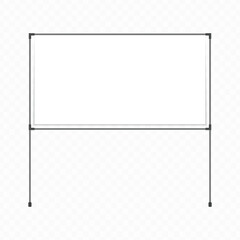 Blank advertising stand banner.