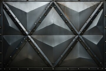 Industrial metallic background, resembling diamond plate. - obrazy, fototapety, plakaty