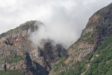 Kinsarvik mountains in Norway