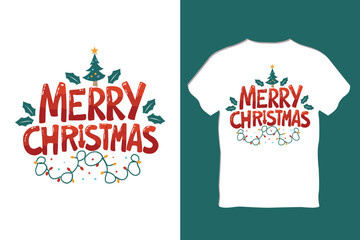Fototapeta na wymiar Christmas T-Shirt Design