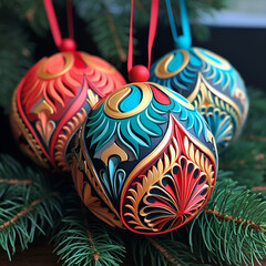 christmas decoration on a tree