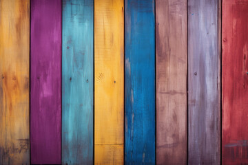 Colorful wooden planks background. Wood pattern