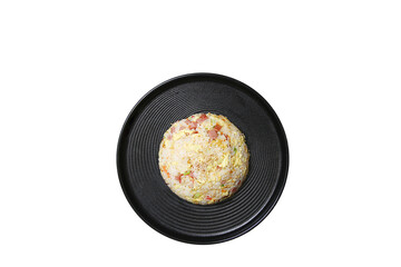 Chinese fried rice with white background