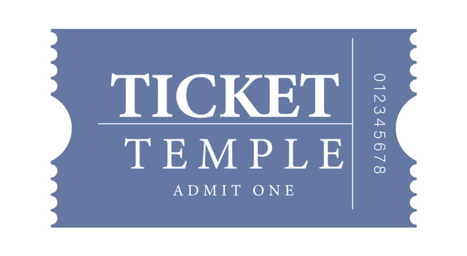 illustration of a ticket, Ticket templet