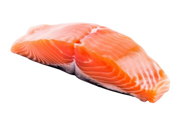 Salmon fillet, isolated no background