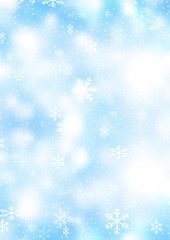Christmas background with a falling snowflakes design
