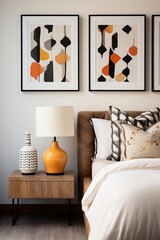 Midcentury modern bedroom interior design