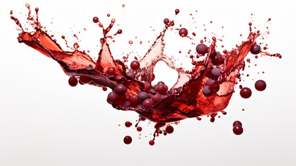 Red wine splash