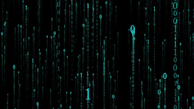 alpha Digital Rain and Information Flow.