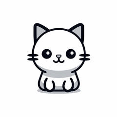 Cat in cartoon, doodle style. Isolated 2d vector illustration in logo, icon, sketch style, Eps 10. AI Generative
