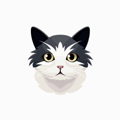 Cat in cartoon, doodle style. Isolated 2d vector illustration in logo, icon, sketch style, Eps 10. AI Generative