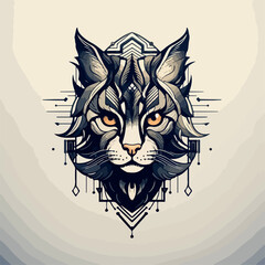 Cat in cartoon, doodle style. Isolated 2d vector illustration in logo, icon, sketch style, Eps 10. AI Generative