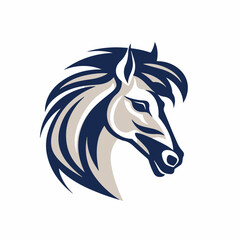 Vectorial Horse in cartoon, doodle style. Isolated 2d vector illustration in logo, icon, sketch style, Eps 10. AI Generative