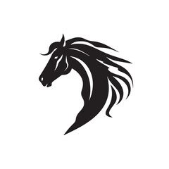 Vectorial Horse in cartoon, doodle style. Isolated 2d vector illustration in logo, icon, sketch style, Eps 10. AI Generative