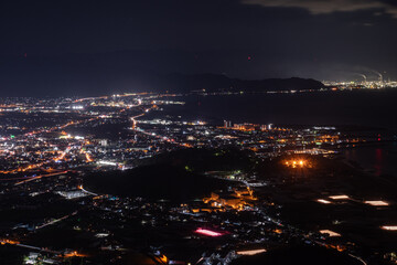 Obraz premium 美しい夜景 香川県