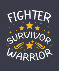 Vintage Typography: Retro Awareness Tee Graphic Art for Breast Cancer Campaign, Fashion Apparel with Hopeful Vector Illustration