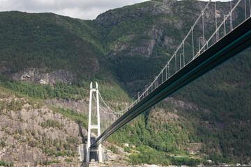 Fototapeta na wymiar Hardanger bridge in Norway