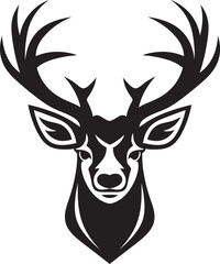 Natures Emblem Deer Head Logo Vector Art Wilderness Elegance Deer Head Icon Design