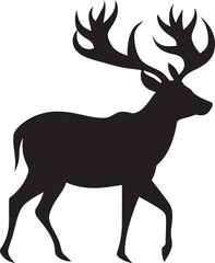 Serene Stag Deer Head Icon Vector Graceful Wilderness Deer Head Logo Vector Design