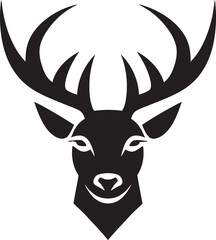 Stag Symbolism Deer Head Iconic Symbol Symbolic Stag Deer Head Logo Design Art