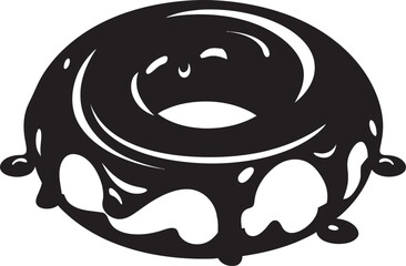 Tempting Treats: Donut Icon Vector Sugary Sensation: Donut Logo Design