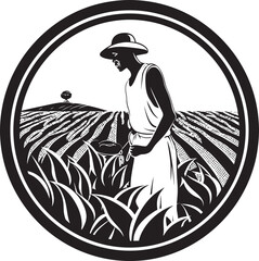 Agrarian Legacy Farming Logo Vector Graphic Rural Rhythms Agriculture Iconic Emblem