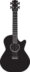 Obraz premium Melodic Mosaic Guitar Icon Design Icon Harmony Haven Guitar Logo Vector Graphic