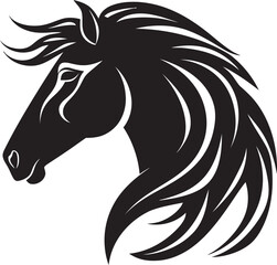 Equestrian Elegance Horse Icon Design Galloping Grace Emblematic Horse Vector