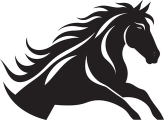 Galloping Grace Emblematic Horse Vector Noble Hooves Horse Logo Vector Art