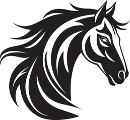 Galloping Grace Vector Horse Emblem Noble Hooves Horse Icon Design