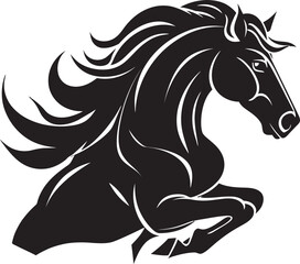 Equine Majesty Vector Horse Logo Swift Stride Emblematic Horse Icon