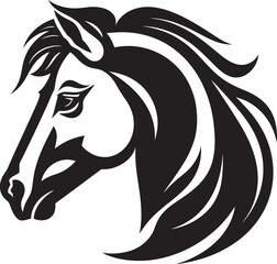 Regal Rider Emblematic Horse Vector Steed Symbol Iconic Horse Logo