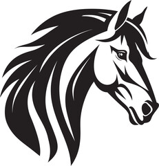 Equine Majesty Emblematic Horse Icon Health Haven Hospital Building Logo Icon